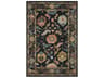 Padma Wool Area Rug Black Multi Transitional
