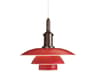 PH-3/3 1-Light Red LED Tiered Mini Pendant