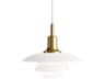 PH-3/3 1-Light Brass LED Tiered Mini Pendant