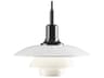 PH-3/3 1-Light Black LED Tiered Mini Pendant