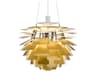 PH Artichoke Brass Pendant Light Iconic Glare-Free