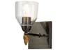 Felice 1-Light Dark Bronze Glass Wall Sconce
