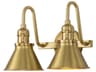 Provence 2-Light Aged Brass Vanity Light