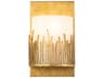 Sawgrass 1-Light Gold Glass Wall Sconce
