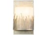 Sawgrass 1-Light Silver Leaf Glass Vanity Light