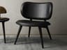 Black Leather Accent Chair