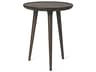 Round Wood Sirka Grey End Table