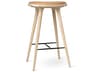 Space Leather Natural Soap Oak Bar Stool