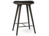 Space Leather Sirka Grey Beech Counter Stool