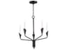 Calyx 5-Light Black Candelabra Chandelier