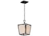 Montauk 1-Light Black Geometric Mini Pendant