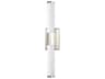Optic 1-Light Satin Nickel White Glass LED Vanity Light