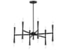 Rome 12-Light Black Candelabra Chandelier