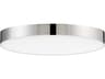 Trim 1-Light Polished Chrome LED Round Flush Mount