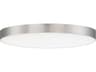 Trim 1-Light Satin Nickel LED Round Flush Mount