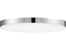 Trim 1-Light Polished Chrome LED Round Flush Mount