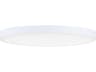 Trim 1-Light White LED Round Flush Mount