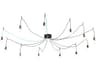 Castiliolite 12-Light Black LED Pendant