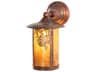 Fulton 1 - Light Glass Rustic Lodge Outdoor Wall Light