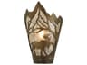 Moose At Dawn 1-Light Copper Wall Sconce