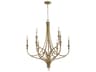 9-Light Covent Park Chandelier in Brushed Honey Gold