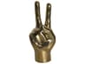 Brass Peace Sign Sculpture