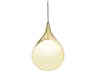 Stillabunt Mini Pendant Light in Gold and White Ceramic