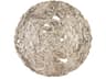 Molten Wall Disc Medium Silver Leaf Modern Organic