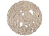 Molten Wall Disc Small Silver Leaf Decorative Art
