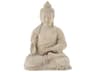 Roman Stone / Off White Enchanting Buddha Sculpture