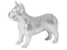 Silver French Bulldog Sculpture