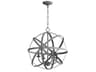 Celeste 4-Light Zinc Gray Candelabra Chandelier