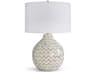Chevron Table Lamp Natural Bone Inlay