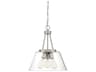 Calhoun 3-Light Satin Nickel Glass Pendant