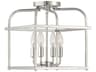 Meridian 4-Light Polished Nickel Semi Flush Mount