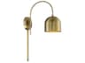 Meridian 1-Light Natural Brass Wall Sconce