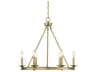 Middleton 6-Light Warm Brass Candelabra Chandelier