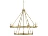 Middleton 15-Light Warm Brass Candelabra Tiered Chandelier