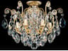 Renaissance 6-Light Gold Crystal Bowl Semi Flush Mount