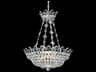 Trilliane 12-Light Silver Crystal Bowl Pendant