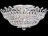 Trilliane 10-Light Silver Crystal Bowl Flush Mount