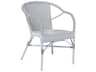 Alu Affaire Madeleine Outdoor Dining Arm Chair Stackable French Bistro