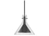Atticus 1-Light Satin Black Glass Pendant