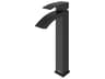 Duris Matte Black 1-Handle Vessel Waterfall Bathroom Faucet