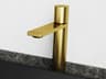 Gotham Matte Brushed Gold 1-Handle Vessel Bathroom Faucet