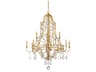 Buckhead 12-Light Antique Gold Leaf Chandelier