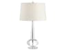 Abbey Clear Off White Linen Buffet Lamp