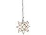 Frosted Antique Brass White Glass Geometric Pendant
