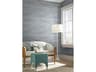 Grasscloth Resource Library Light Gray / Blue Lustrous Grasscloth Wallpaper