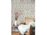 Beige / Coral Wildwood Wallpaper